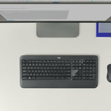 Logitech 920-008678 tastatur Mus inkluderet Universel RF trådløst AZERTY Belgisk Sort