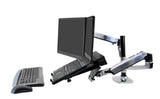 Ergotron LX Series Dual Stacking Arm 61 cm (24") Skrivebord Sølv