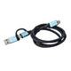 i-tec C31USBCACBL USB-kabel USB 3.2 Gen 1 (3.1 Gen 1) 1 m USB C 10 Gbit/sek. Sort, Blå