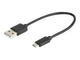 Prokord USB-0002 USB-kabel USB 2.0 0,25 m USB A Micro-USB B Sort