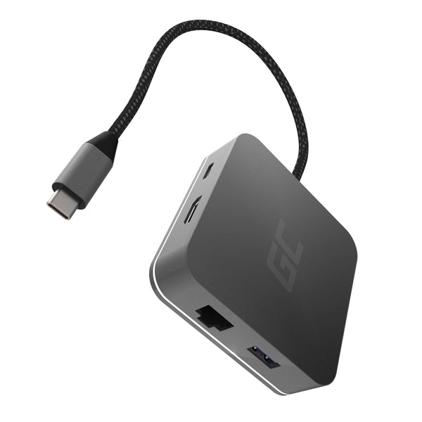 Green Cell AK61 dockingstation USB 3.2 Gen 1 (3.1 Gen 1) Type-C Sølv