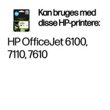 HP Original 933XL-blækpatron med høj kapacitet, magenta