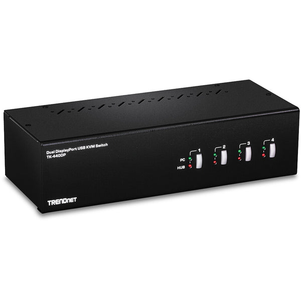 Trendnet TK-440DP KVM Switch Sort, Sølv