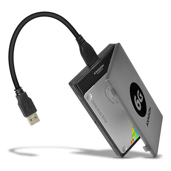 Axagon ADSA-1S6 drevkabinet HDD/SSD kabinet Sort 2.5"