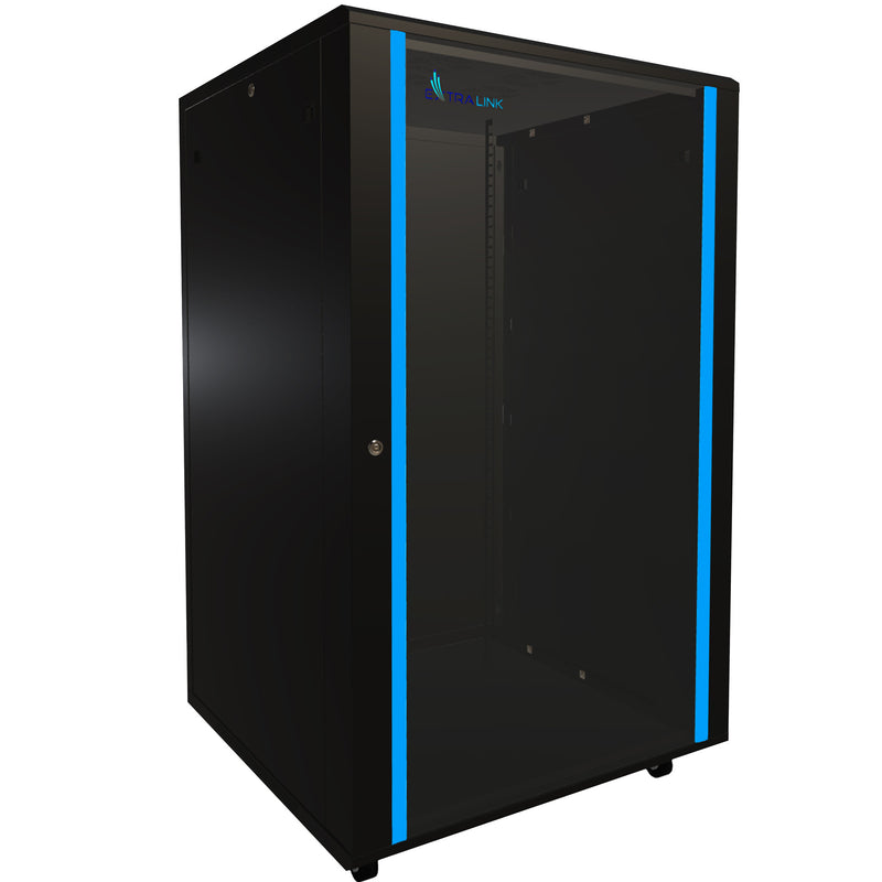 Extralink EX.14404 stativ 27U Fritstående reol Sort