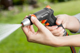 Gardena 18306-20 spulepistol/-dyse Dysesæt Sort, Grå, Orange, Sølv