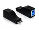 DeLOCK 65216 kabel kønsskifter micro USB-B M USB-B F Sort