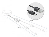 DeLOCK 85818 USB-kabel USB 2.0 0,92 m USB A USB C Sort