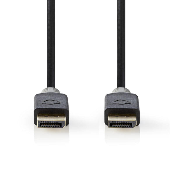 Nedis CCBW37014AT20 DisplayPort kabel 2 m Anthracit, Grå