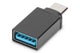 Digitus AK-300506-000-S kabel kønsskifter USB C USB A Sort