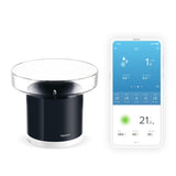 Netatmo NRG01-WW regnmåler 10 cm Trådløs Sort