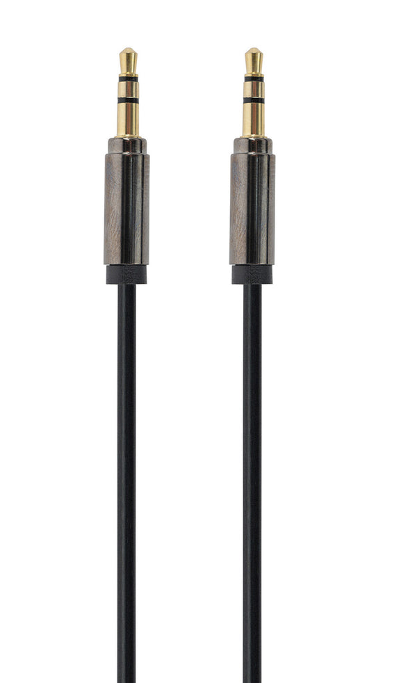 Gembird Cable CCAP-444-0.75M (Mini Jack M - Mini Jack M; 0,75m; black color) lydkabel 3.5mm Sort