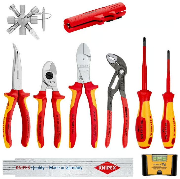 Knipex 00 20 90 V01 mekaniske værktøjssæt 10 værktøjer