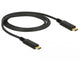 DeLOCK 85531 USB-kabel USB 3.2 Gen 2 (3.1 Gen 2) 1 m USB C 10 Gbit/sek. Sort