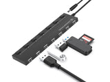 Conceptronic HUBBIES08BP interface hub USB 2.0 480 Mbit/s Sort