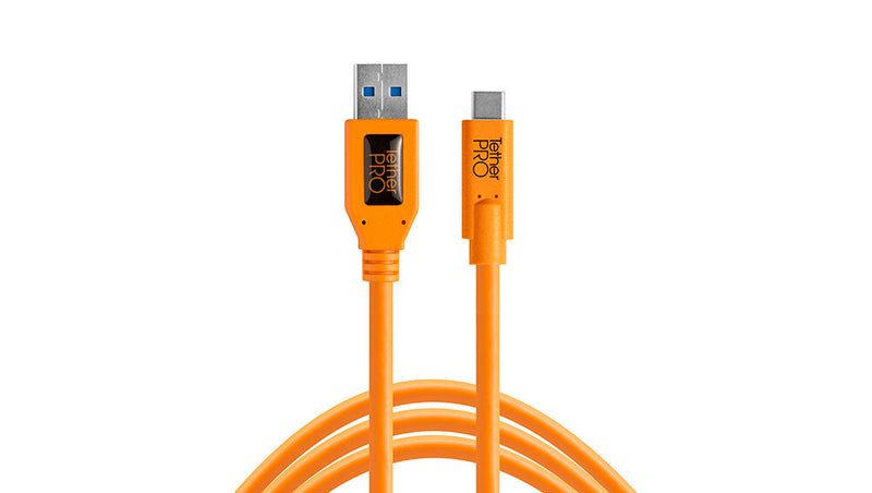 Tether Tools CUC3215-ORG USB-kabel USB 3.2 Gen 1 (3.1 Gen 1) 4,6 m USB A USB C 5 Gbit/sek. Orange