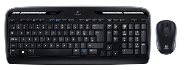 Logitech Wireless Combo MK330 tastatur Mus inkluderet Kontor USB QWERTY US International Sort