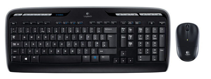 Logitech Wireless Combo MK330 tastatur Mus inkluderet Kontor USB QWERTY US International Sort