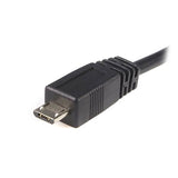 StarTech.com UUSBHAUB1M USB-kabel USB 2.0 1 m USB A Micro-USB B 0,48 Gbit/sek. Sort