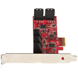 StarTech.com 10P6G-PCIE-SATA-CARD interface-kort/adapter Intern