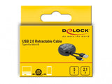 DeLOCK 85818 USB-kabel USB 2.0 0,92 m USB A USB C Sort