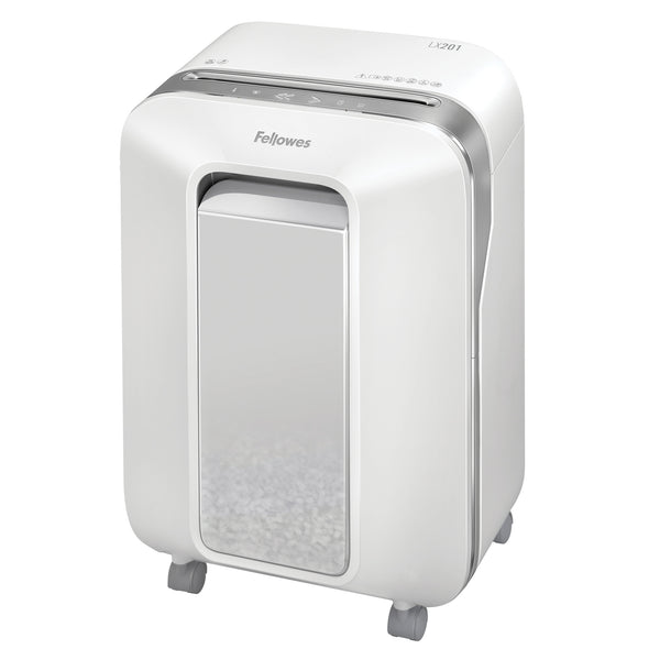 Fellowes Powershred LX201 papirmakulator Mikromakulering 23 cm Hvid