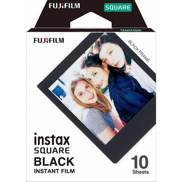 Fujifilm Instax Square Black Frame schwarz instant film 10 stk 62 x 62 mm