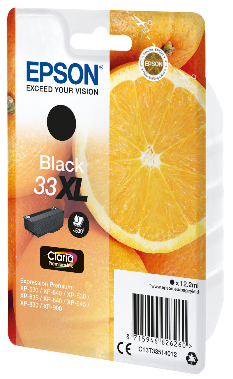 Epson Oranges C13T33514022 blækpatron 1 stk Original Højt (XL) udbytte Sort