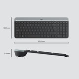 Logitech 920-009204 tastatur Mus inkluderet Universel RF trådløst QWERTY US International Grafit