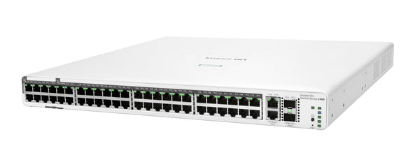 HPE Aruba Networking Networking Instant On Switch 40p Gigabit CL4 8p Gigabit CL6 PoE 2p 10GBT 2p SFP+ 600W 1960 Administreret L2+ Gigabit Ethernet (10/100/1000) Strøm over Ethernet (PoE) 1U Hvid