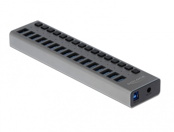 DeLOCK 63739 interface hub USB 2.0 Type-B 5000 Mbit/s Grå