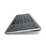 DELL KM7120W tastatur Mus inkluderet Kontor RF trådløs + Bluetooth AZERTY Belgisk Grå, Titanium