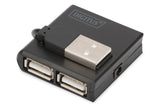 Digitus DA-70217 interface hub 480 Mbit/s Sort