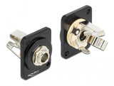 DeLOCK 86790 kabelsamler 6.35mm Sort, Sølv