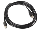 Lanberg CA-USBA-10CC-0030-BK USB-kabel USB 2.0 3 m USB B 0,48 Gbit/sek. Sort