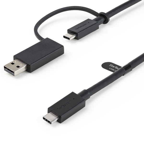 StarTech.com USBCCADP USB-kabel USB 3.2 Gen 2 (3.1 Gen 2) 1 m USB C 10 Gbit/sek. 100 W Sort