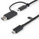 StarTech.com USBCCADP USB-kabel USB 3.2 Gen 2 (3.1 Gen 2) 1 m USB C 10 Gbit/sek. 100 W Sort