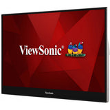 Viewsonic TD1655 computerskærm 39,6 cm (15.6") 1920 x 1080 pixel Fuld HD LED Berøringsskærm Multibruger Sort, Sølv