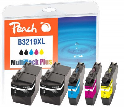 Peach PI500-232 blækpatron 5 stk Kompatibel Højt (XL) udbytte Sort, Blå, Magenta, Gul
