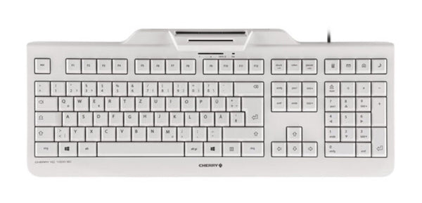 CHERRY KC 1000 SC tastatur USB Schweizisk Grå