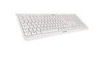 CHERRY KC 1000 tastatur Universel USB QWERTY Nordisk Grå