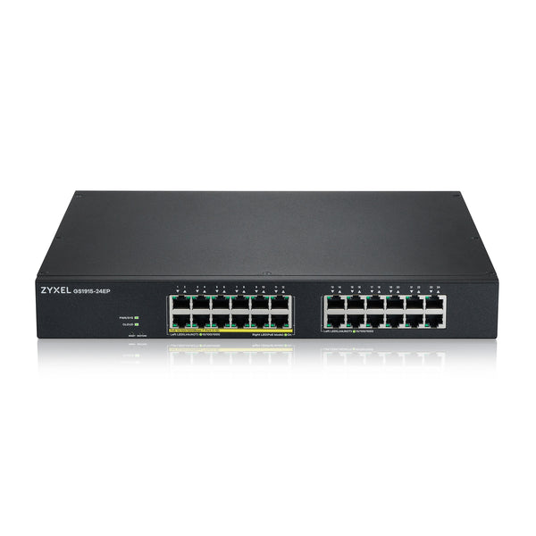Zyxel GS1915-24EP Administreret L2 Gigabit Ethernet (10/100/1000) Strøm over Ethernet (PoE) 1U Sort