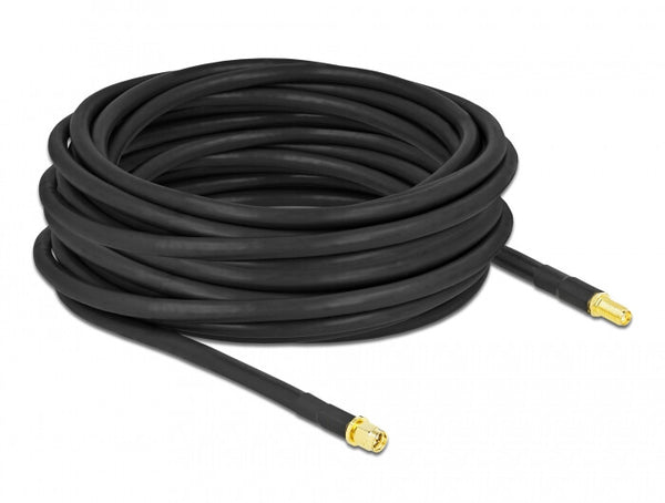 DeLOCK 90459 koaxial kabel LMR300 10 m SMA Sort