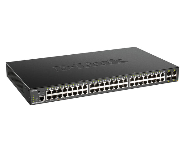 D-Link DGS-1250-52XMP Administreret L3 Strøm over Ethernet (PoE) Sort