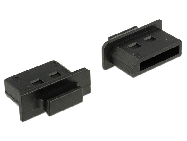 DeLOCK 64025 dækning af sokkel Displayport Sort 10 stk
