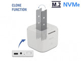 DeLOCK 63331 drevkabinet SSD kabinet Hvid M.2