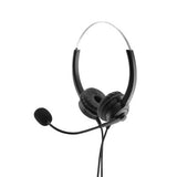 MediaRange MROS304 hovedtelefoner/headset Ledningsført Kontor/Callcenter Sort, Sølv