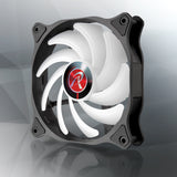 RAIJINTEK EOS 12 RBW ADD Bundkort, Processor Ventilator 12 cm Sort, Hvid 2 stk