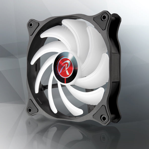 RAIJINTEK EOS 12 RBW ADD Bundkort, Processor Ventilator 12 cm Sort, Hvid 2 stk