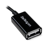 StarTech.com UUSBOTG USB-kabel USB 2.0 0,127 m Micro-USB B USB A 0,48 Gbit/sek. Sort